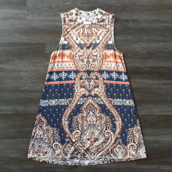 O'Neill Dresses & Skirts - O’Neill Boho Print Sleeveless Mini Dress